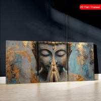 SONDERPREIS ‼️  3er Bilderserie Trilogie +BUDDHA+ 40x90