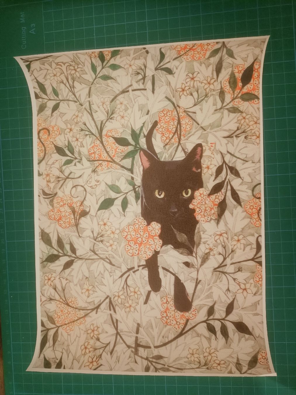 Foto & Immagini: affiche sur toile chat noir fleur – Nuovo (secondo la descrizione) da Lausanne venduto da hel_t5v7