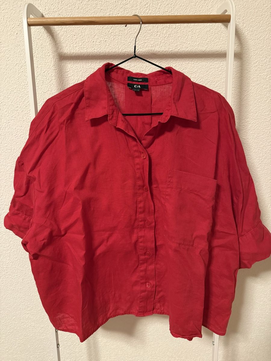 C&A Blusen: C&A Bluse rot Gr. 42 – Gebraucht aus Kloten von ble_78dj