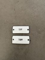 Alte Emailschilder Licht, Logen