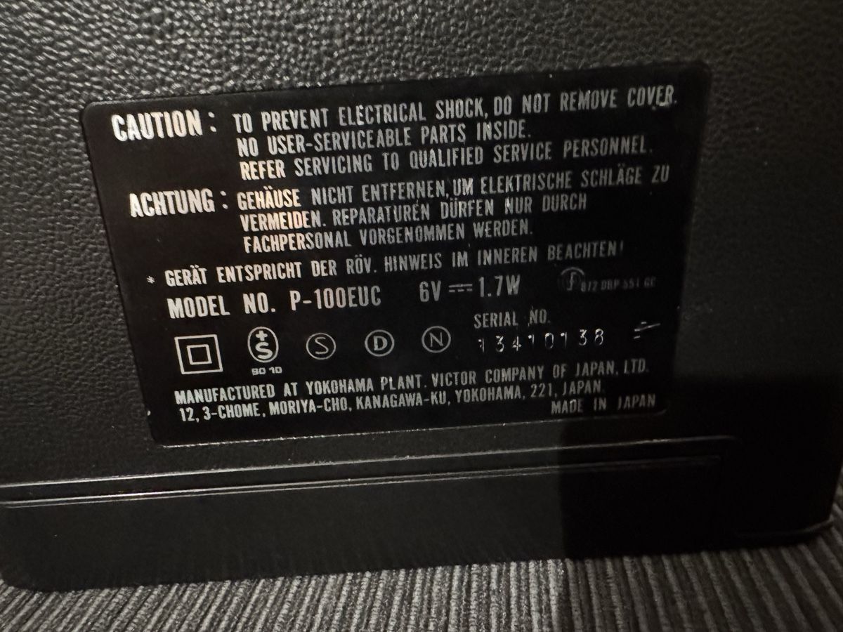 JVC Radio: Jvc P-100EUC radio mit tv – Usato da Zunzgen venduto da milesdavis76 8