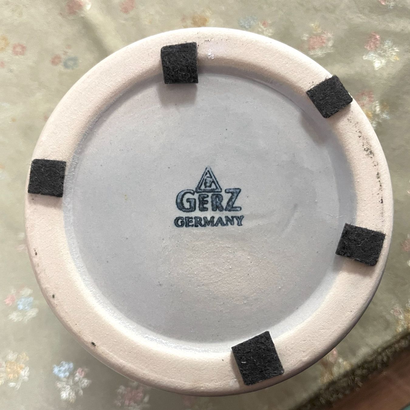 Töpfe: Alte Steingut Topf / blau grau - H 14.5cm – Gebraucht aus Oftringen von Vucki 4