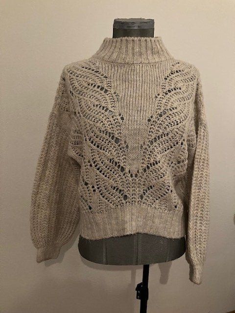 Mango Maglioni & Felpe: Pull d'hiver chaud et confortable, taille S, beige clair – Usato da Gampelen venduto da Mari60
