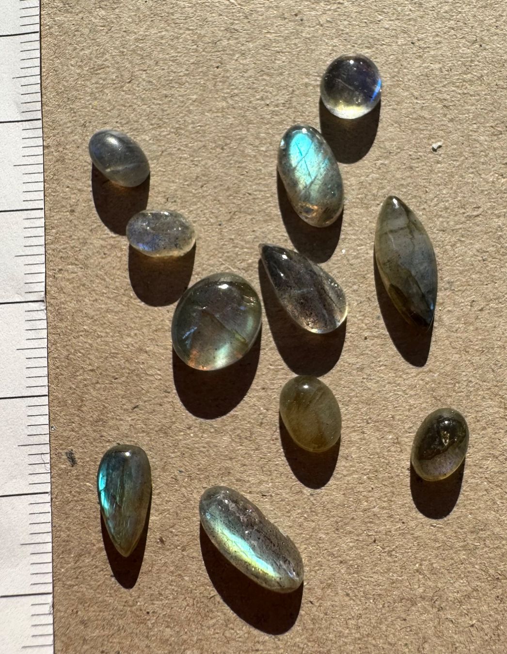 Pietre preziose: Labradorit Cabochons  ECHT!!!   top Farben/Glanz – Nuovo e nell'imballaggio originale da Leuggern venduto da gemshow 3