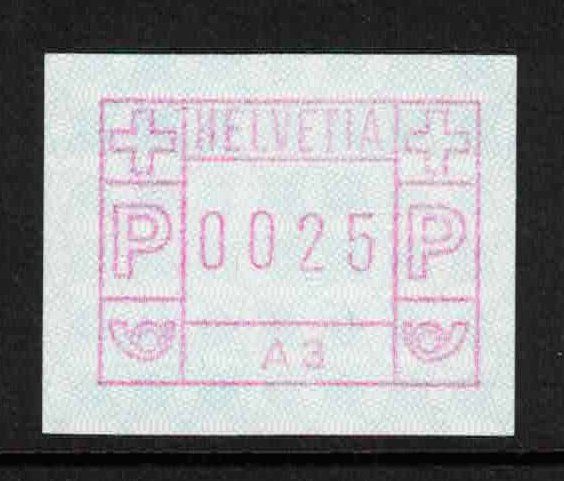 Tutti i francobolli: Automatenmarke ATM A3 **, Kat.30.- – Nuovo (secondo la descrizione) da Nuglar venduto da Stamp88