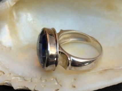 Orecchini pendenti & Orecchini a lobo: Ohrringe und passender Ring 51 Lapislazuli – Nuovo (secondo la descrizione) da Oberlunkhofen venduto da Kupferhexe 2