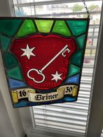 Schöne alte Namen Wappenscheibe