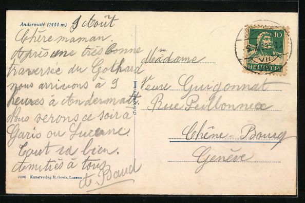 Cartoline postali: AK Andermatt, Teilansicht – Usato da Berlin venduto da bartko-reher 1