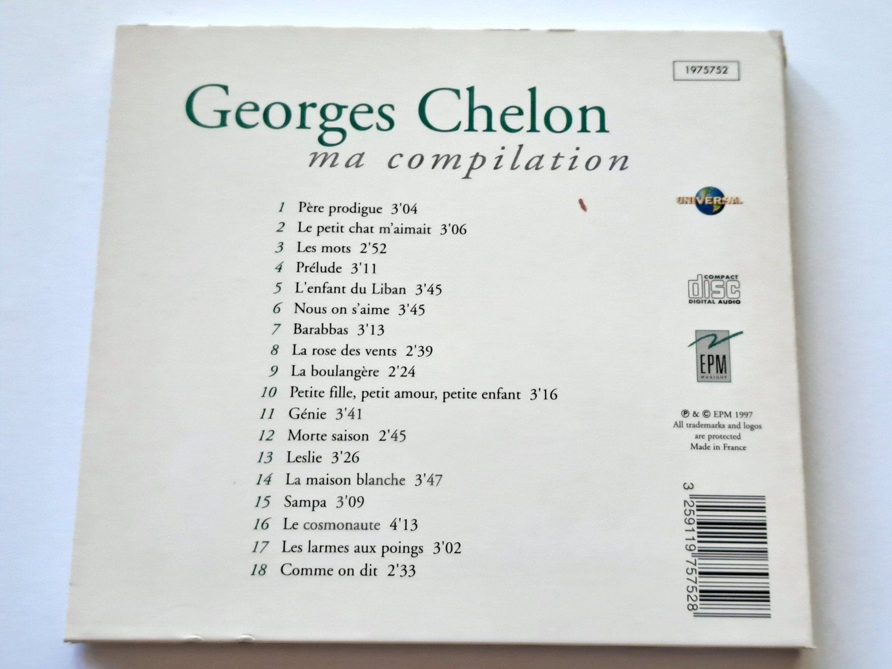 CDs: Cd Georges Chelon - Ma compilation – Gebraucht aus Pully von bro_n52j 1
