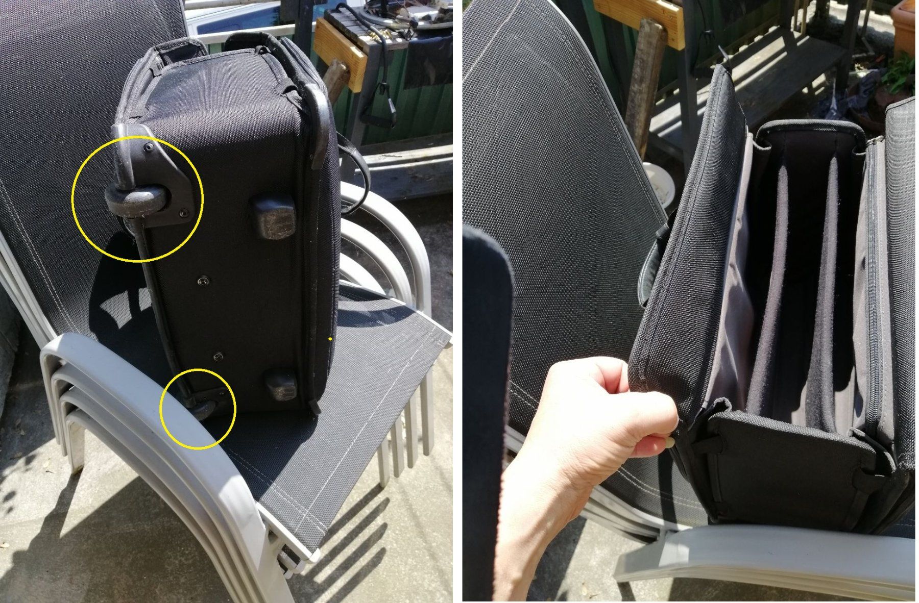 Valigie & Borse: Robuster Samsonite Business-Trolley / Pilotenkoffer schwarz – Usato da Schaffhausen venduto da Golom01 2