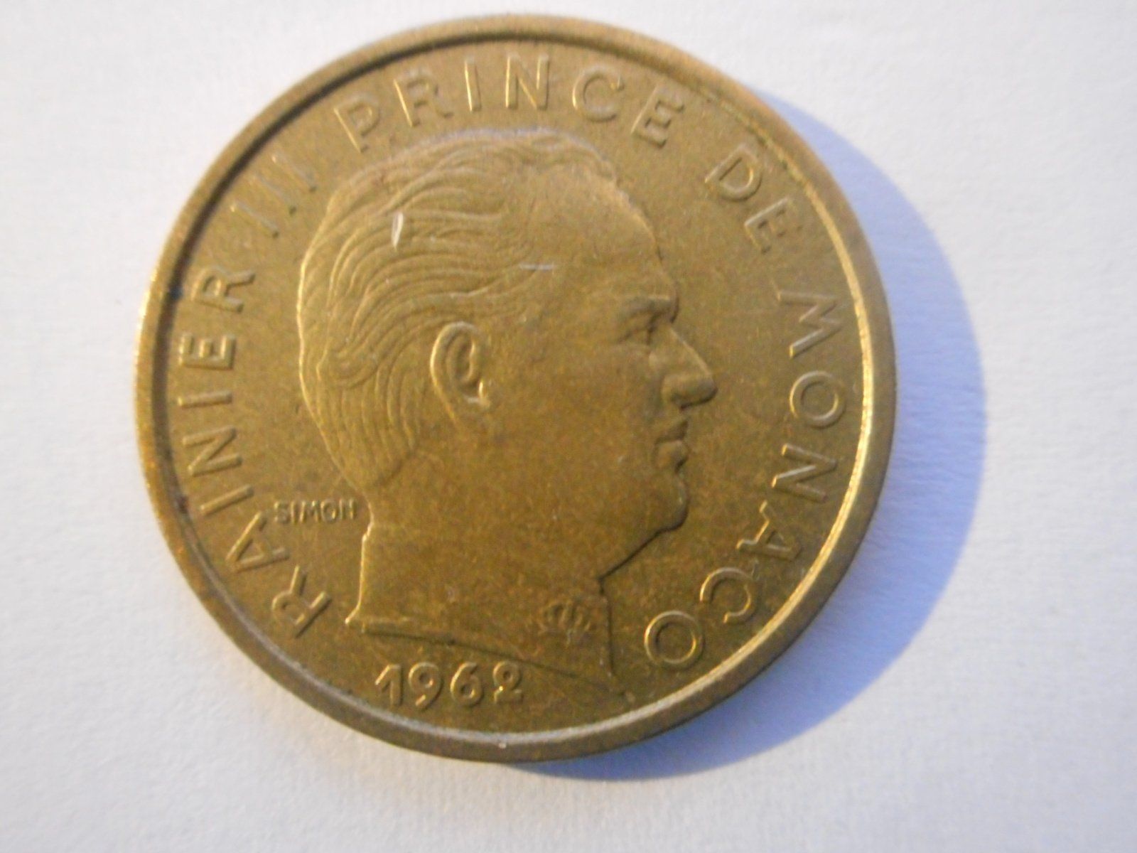 Alle Münzen: 1962   10 Centimes  Monaco – Gebraucht aus Kriegstetten von pizlad2010 2