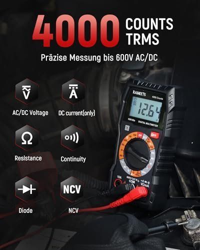Mesurer: Digital Multimeter 4000 Counts NCV AC DC Spannung Strom – Neuf avec emballage d'origine à Hundwil par Mr.Wong 3