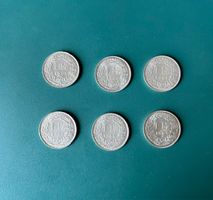 1 Franken Silber 6 stuck 1965-66-67