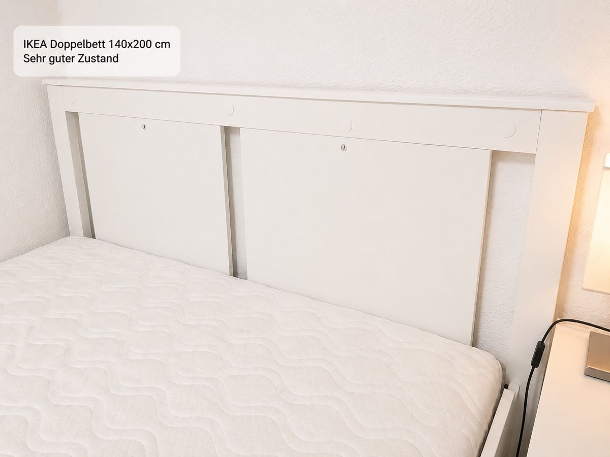 Letti: IKEA Doppelbett 140x200 cm mit Matratze – Usato da Opfikon venduto da ini_wq5h 1