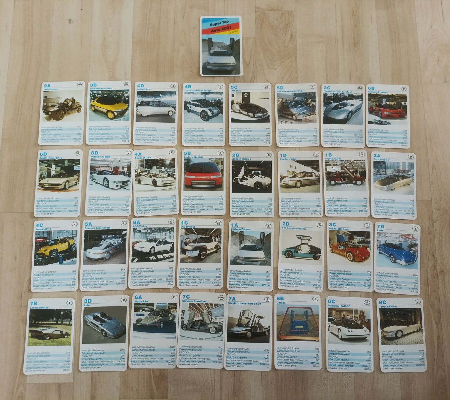 Giochi: Super Top "Auto 2001" Quartett – Usato da Wil SG venduto da Donaldus 1