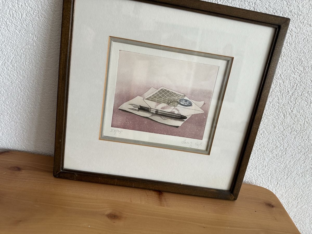 Gemälde: Heinz Voß  Original Radierung Kunst – Gebraucht aus Morges von SevArt 2