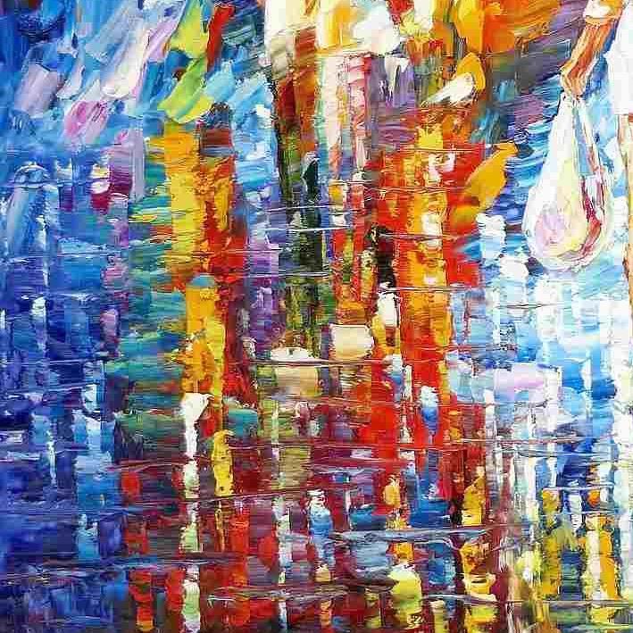 Riproduzioni & Creazioni: Modern Art - Umbrella walk – Nuovo (secondo la descrizione) da Larnaca venduto da KunstDepot24 2