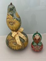 Herbst Deko Kürbis-Säule, Handarbeit, Unikat, Top Zustand!