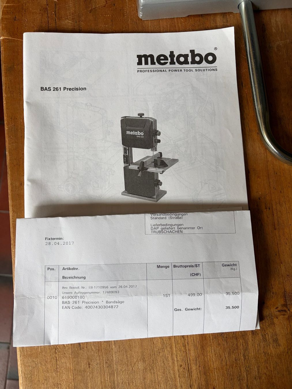 Tutte le macchine: Metabo Bandsäge BAS 262 Precision, neuwertig – Usato da Trubschachen venduto da Mirko822 4
