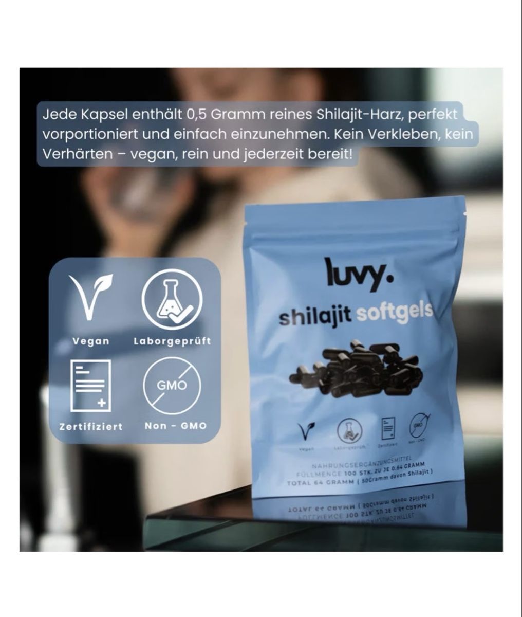 Cibi & Specialità: Luvy Shilajit Softgels 100 Stück  – Nuovo e nell'imballaggio originale da Rebstein venduto da dijana_crgc 6