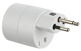 Reiseadapter Eingang: SchuKo Typ F|Ausgang Schweiz T12, 10A