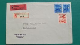 1938 PJ 87+88 obl. GENÈVE 23.XII.38 "R" "Exprès"