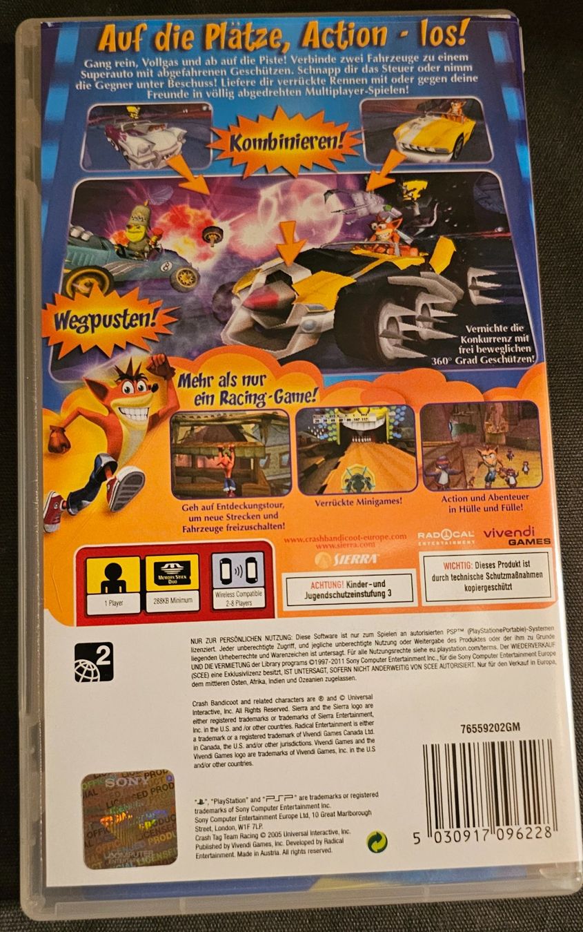 Sony Spiele: PSP Spiel - Crash Tag Team Racing – Gebraucht aus La Garde von The_Hammer76 1