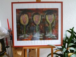 Abstraktes Bild "Die drei Kelche"
