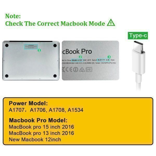 Caricabatterie: 87W Netzteil Macbook Magsafe mit kabel – Nuovo (secondo la descrizione) da Kirchdorf AG venduto da Apost008 4