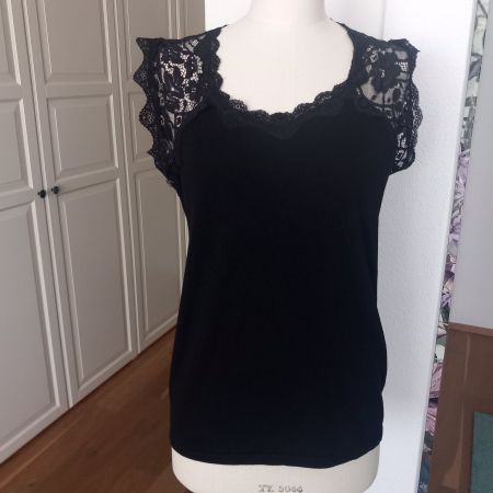 Morgan Shirt Pullover Gr. L schwarz