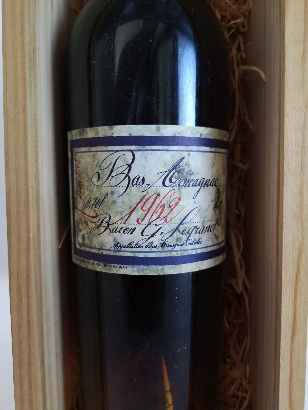 Bevande alcoliche: ARMAGNAC millésime 1962 / SUPER OFFRE !!! – Nuovo e nell'imballaggio originale da Bulle venduto da italicum