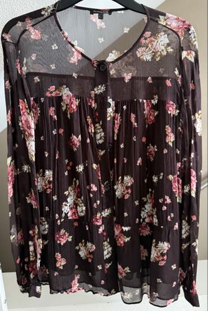 Massimo Dutti Bluse, Grösse 44, Blumenmuster, Top Zustand