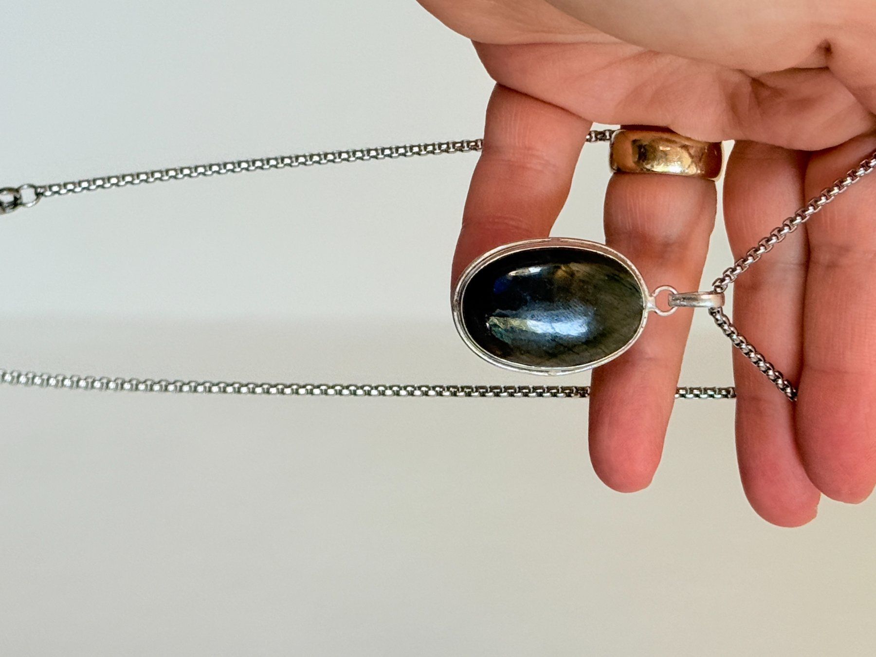 Catenine: Collier labradorite, élégant et tendance ✨ – Nuovo e nell'imballaggio originale da Genève venduto da AWWA 8