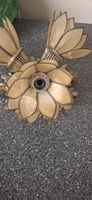 Wandlampe, 3 Blumen mit Glühbirnenvorrichtung, vintage