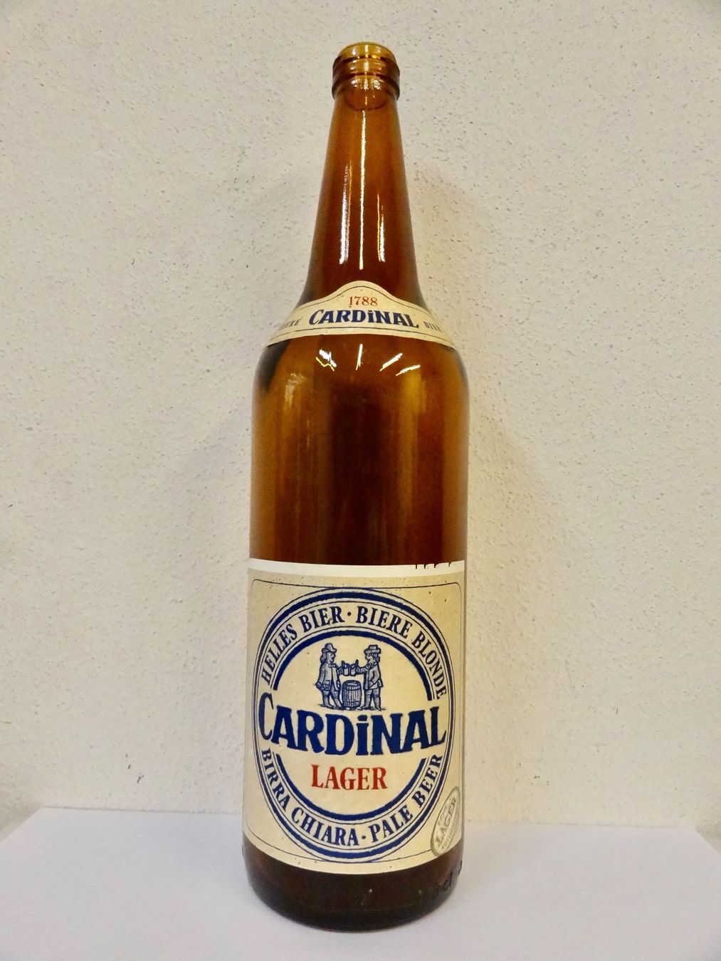 Bicchieri, Caraffe & Bottiglie: Bierflasche CARDINAL BIERE BLONDE GLASHÜTTE BÜLACH 1983 – Usato da Kerzers venduto da bottlesandboxes 1