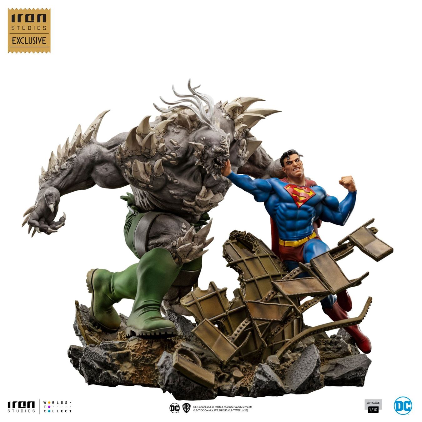 Figurines: DC Comics 1/10 Superman vs Doomsday heo EU Exclusive 30 cm – Neuf avec emballage d'origine à St-Imier par ATTAKSHOP