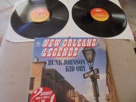 Bunk JOHNSON & Kid ORY " New Orleans /2 x LP Frankreich /VG+