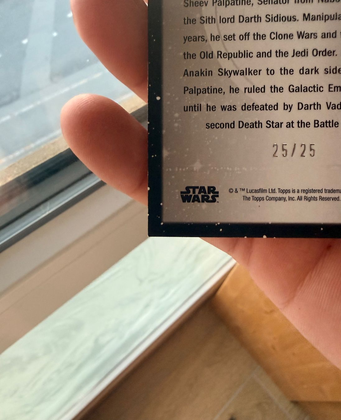 Topps Carte collezionabili: Topps masterwork Star Wars Emperor Palpatine 25/25 – Nuovo (secondo la descrizione) da Pomy venduto da Asw.luxury 8