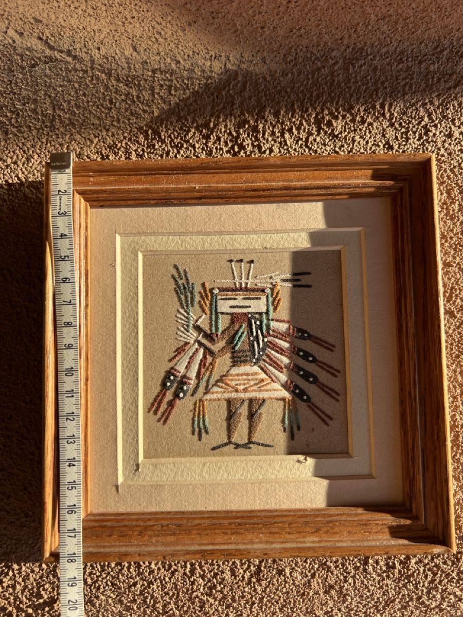 Dipinti: Navajo native sand art – Usato da Lausanne venduto da NYC67 8