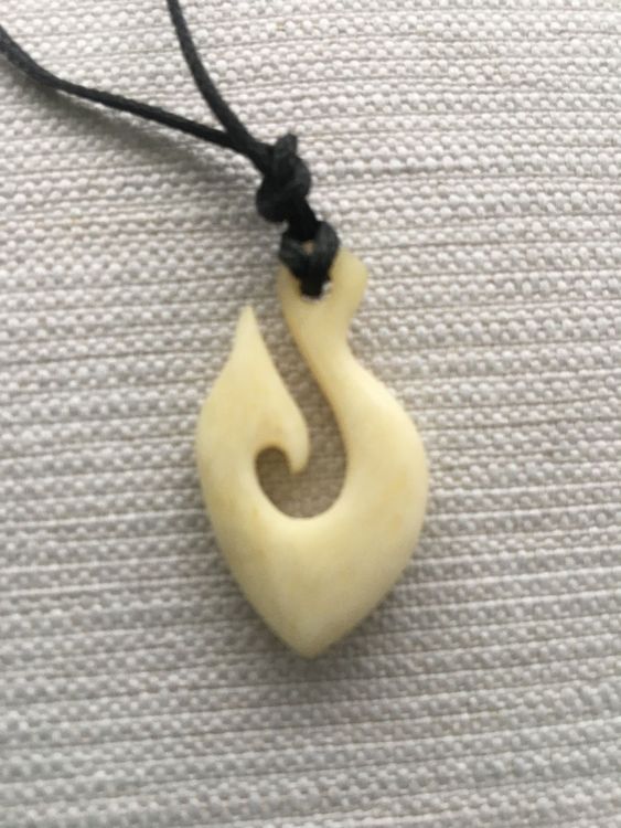 Island Piercings Halskette Amulett Anhänger Maori Heimatau Design Aus Knochen PB383