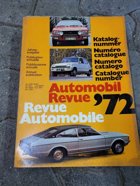 Automobil Revue Katalog 1972 Kaufen auf Ricardo