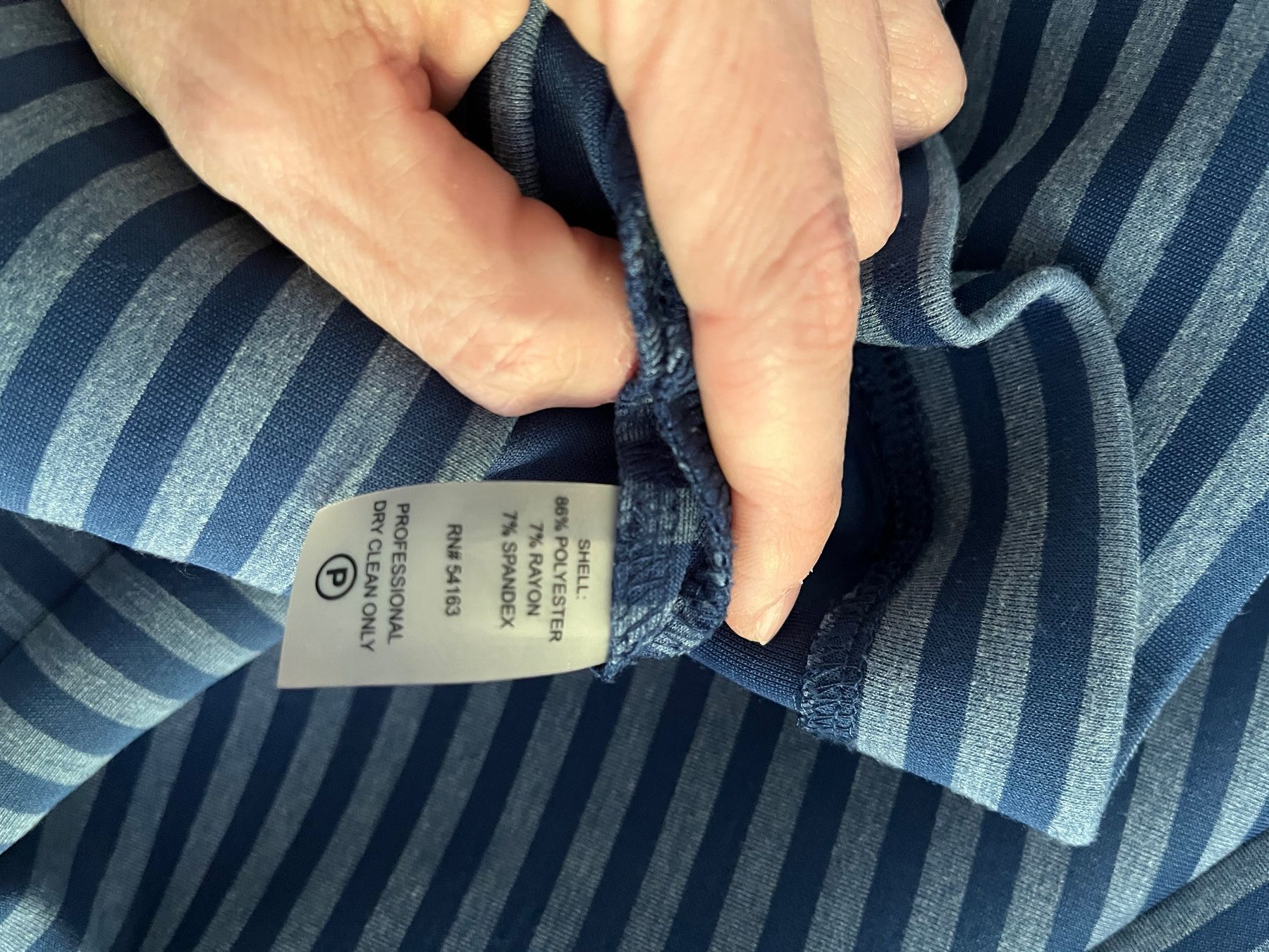 Calvin Klein Vestiti: Calvin Klein Kleid, Gr. S, blau gestreift – Usato da Baar venduto da DealDiHei 5