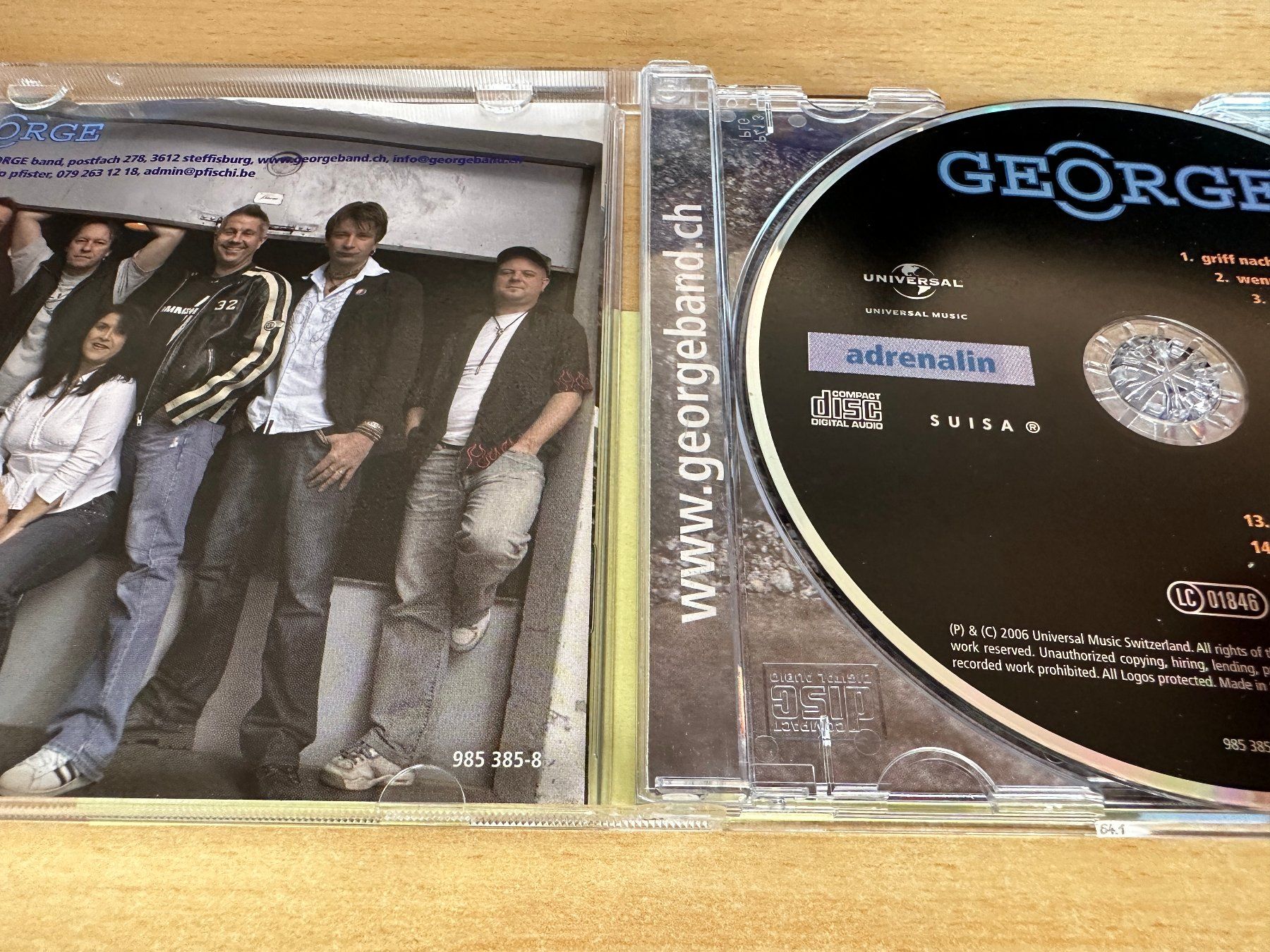 CD: George – Adrenalin – Usato da Rikon im Tösstal venduto da Alpenmutz 2