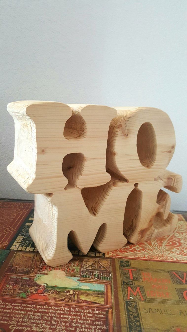 Articoli in legno: Home Decor Beschriftung – Nuovo e nell'imballaggio originale da Domat-ems venduto da Gr8wood 1