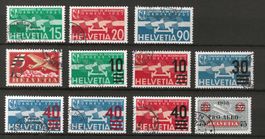 1932-37 :Flugpost Nr. F16 - F26, inkl. F24d KP 425.--
