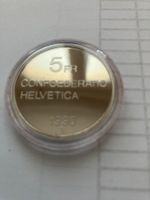Schweizer 5 Franken Münze Gottfried Keller 1990 Top Neu