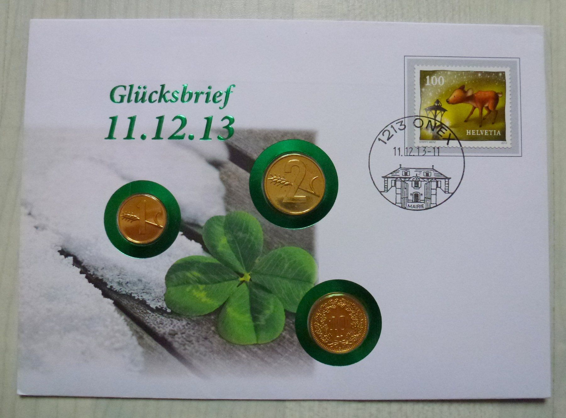 Tutti le monete: ++ 6 Numisbriefe - Schnappszahlen - Liebhaberpreis – Usato da Walkringen venduto da Casablanca777 6