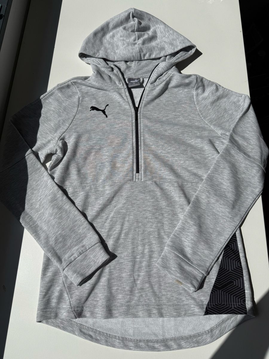 Puma Pulls & Sweat-shirts: Pull à capuche PUMA gris taille – D'occasion à Courtételle par comtem