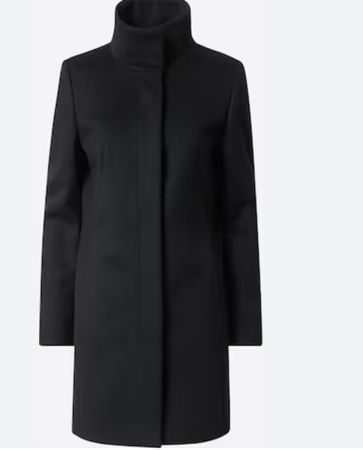 Schwarzer Hugo Boss Mantel Gr. 36