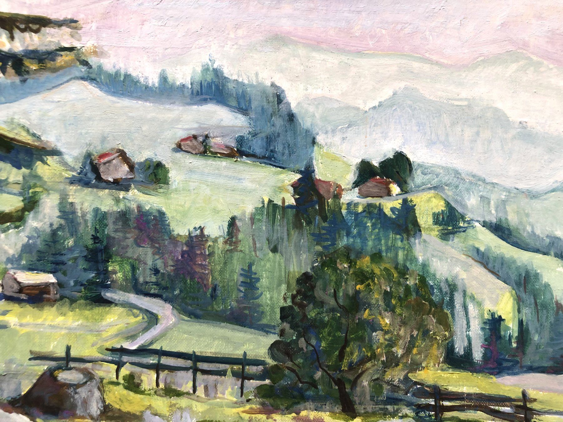 Gemälde: Trudi Notter - Gemälde - Öl auf Leinwand - "Emmental" – Gebraucht aus Schaffhausen von durruti 2
